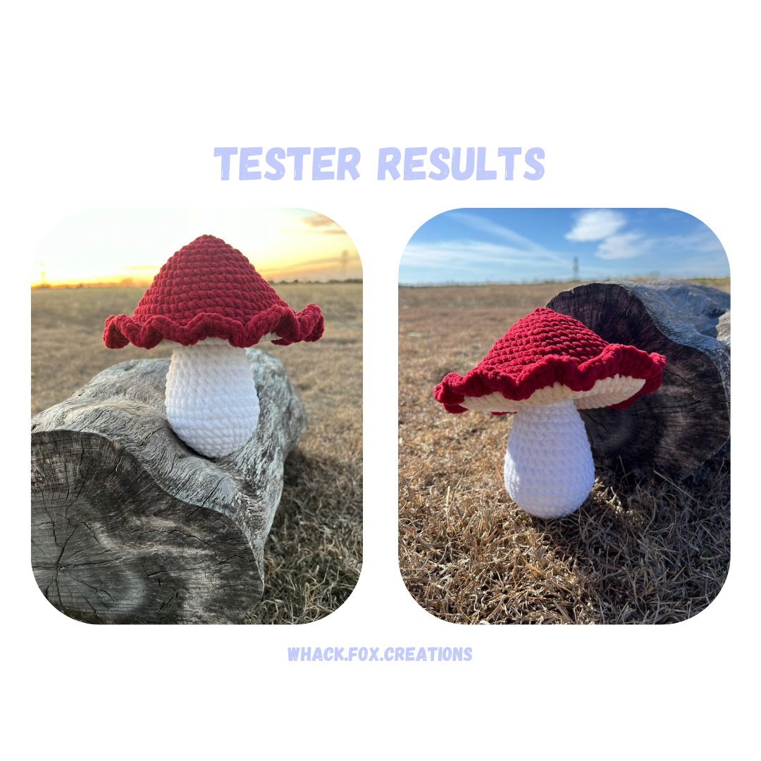 Cozy Mushroom Crochet Pattern LOW SEW