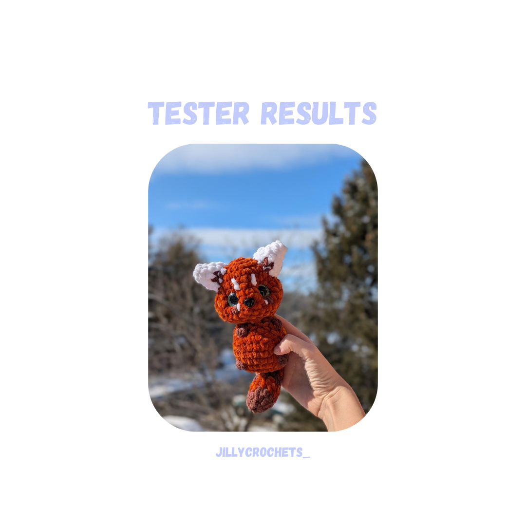 Red Panda Crochet Pattern Low Sew
