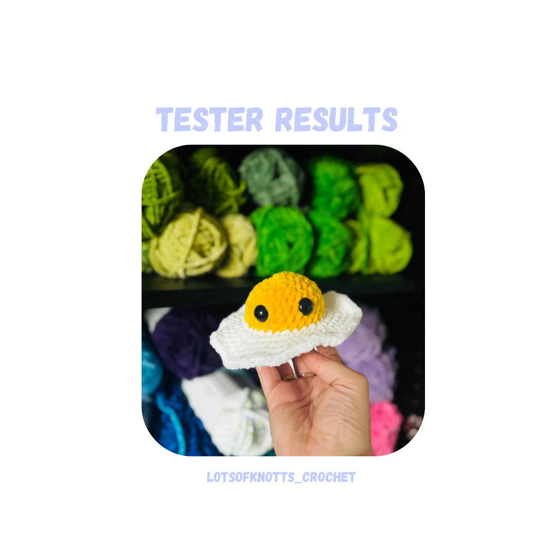 Fried Egg Crochet Pattern No Sew