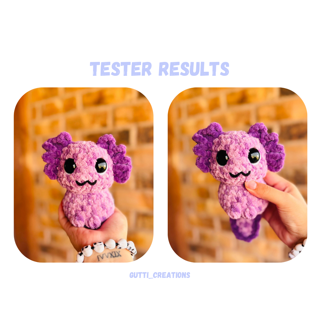 No Sew Axolotl Friend Pattern