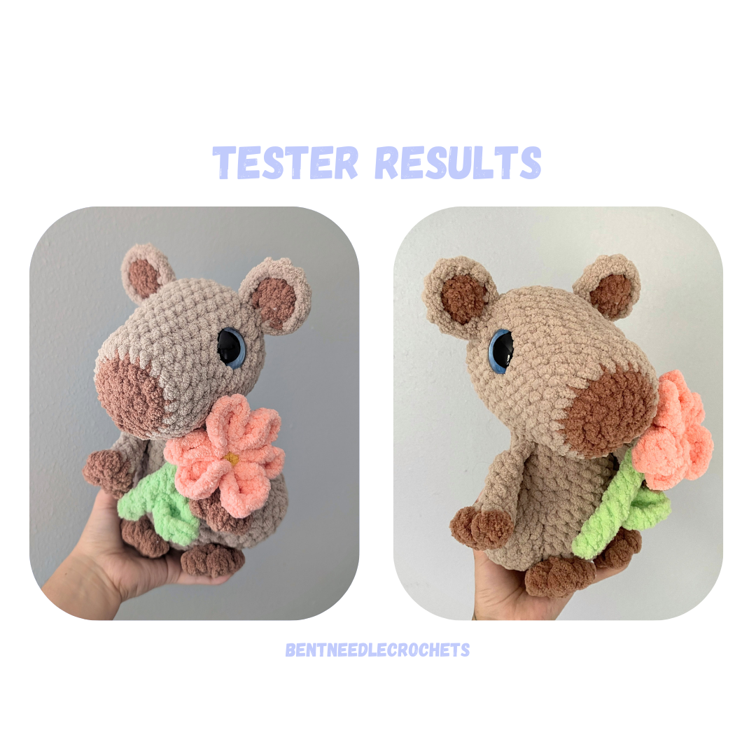 Capybara with Outfits Crochet Pattern