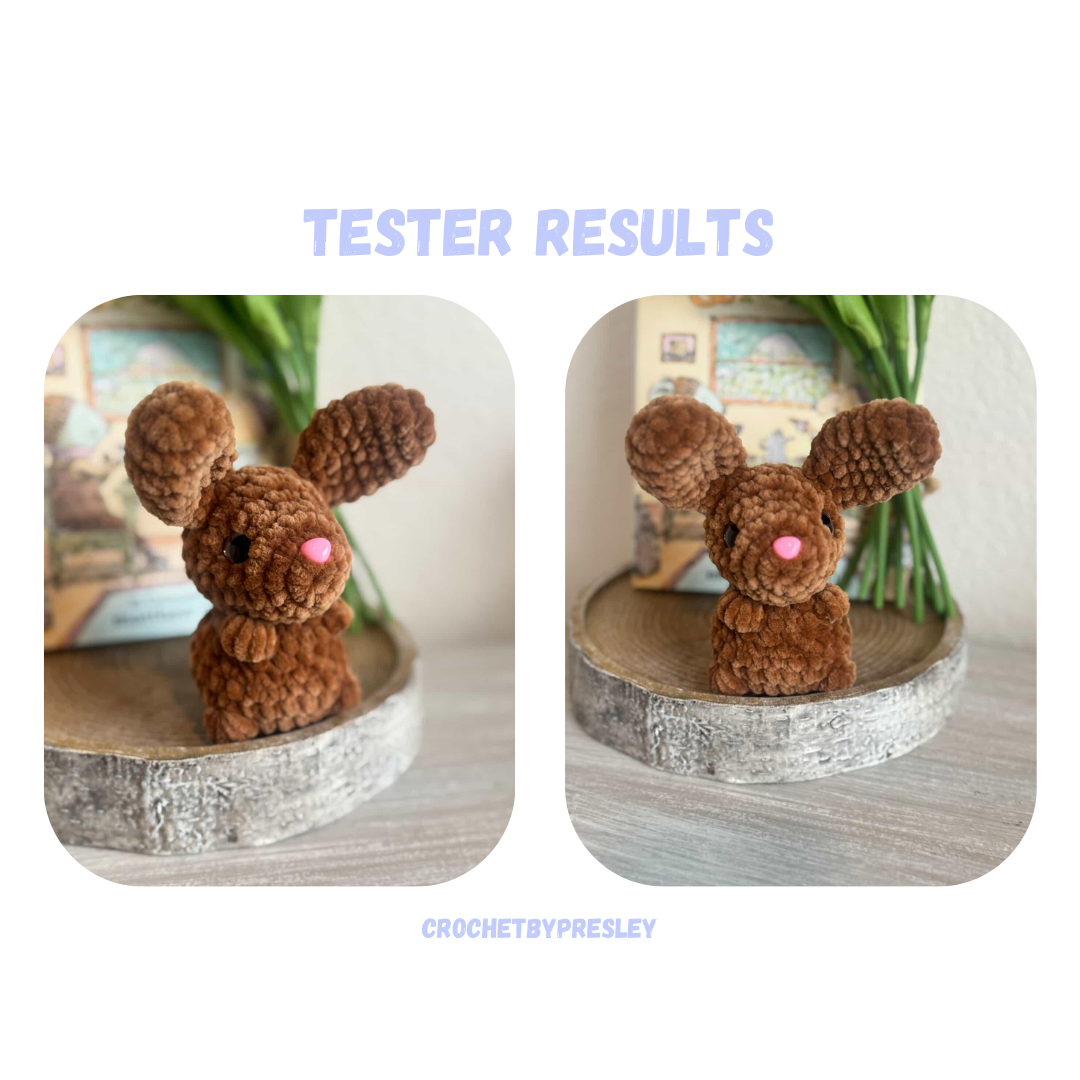 Bunny Crochet Pattern Low Sew