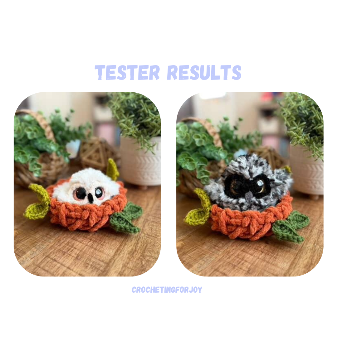 Owl Family Crochet Pattern NO SEW