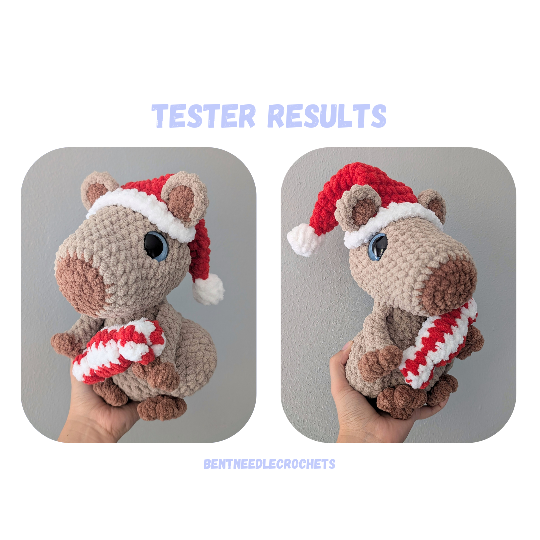 Capybara with Outfits Crochet Pattern