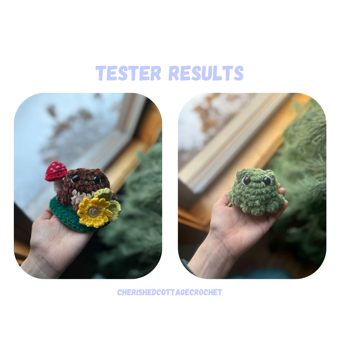 Frog Crochet Pattern 3 Designs NO SEW