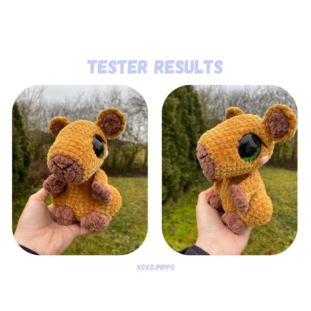 Capybara with Outfits Crochet Pattern