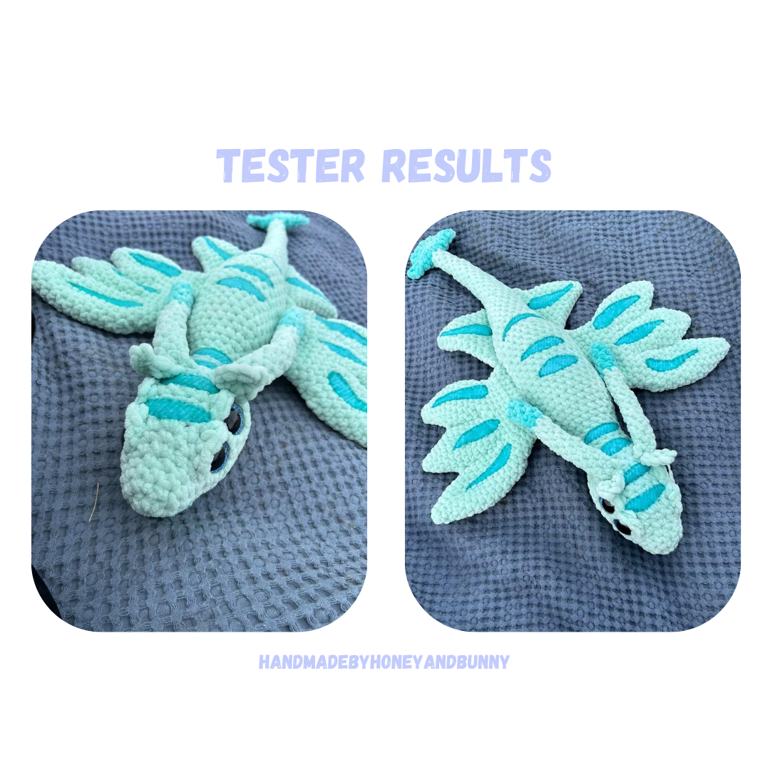 Low Sew Predator Dragon Crochet Pattern