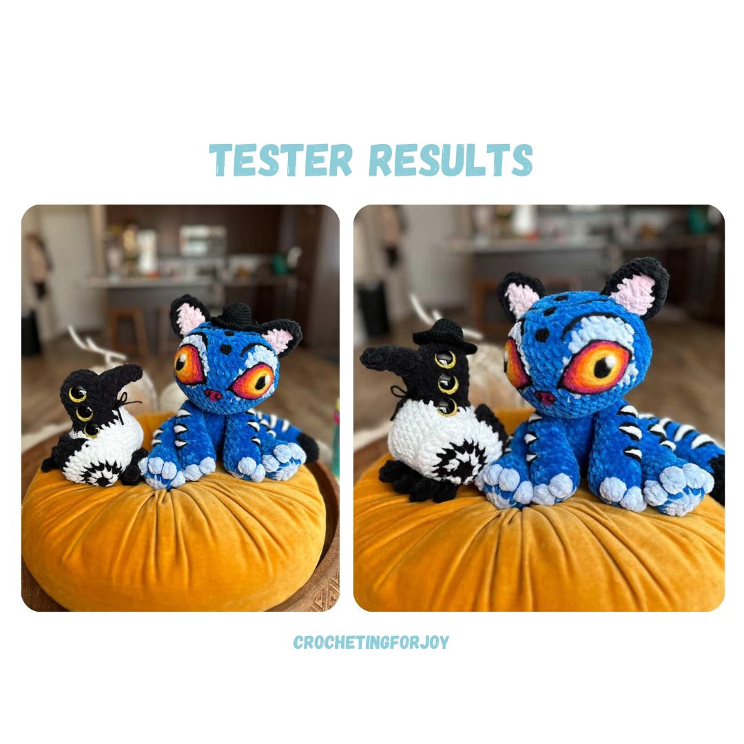 Demon Tiger and Bird Crochet Pattern Bundle