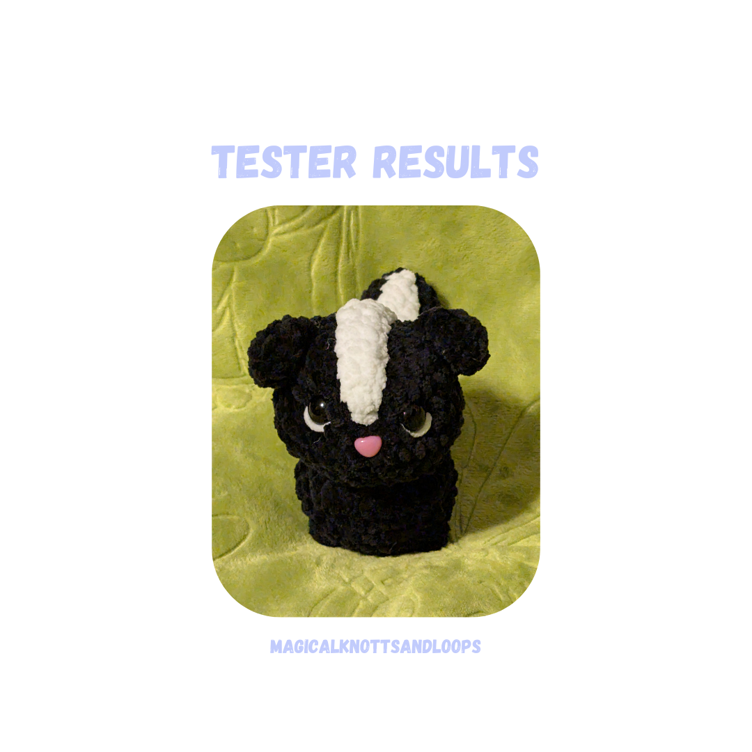 Skunk Crochet Pattern Low Sew