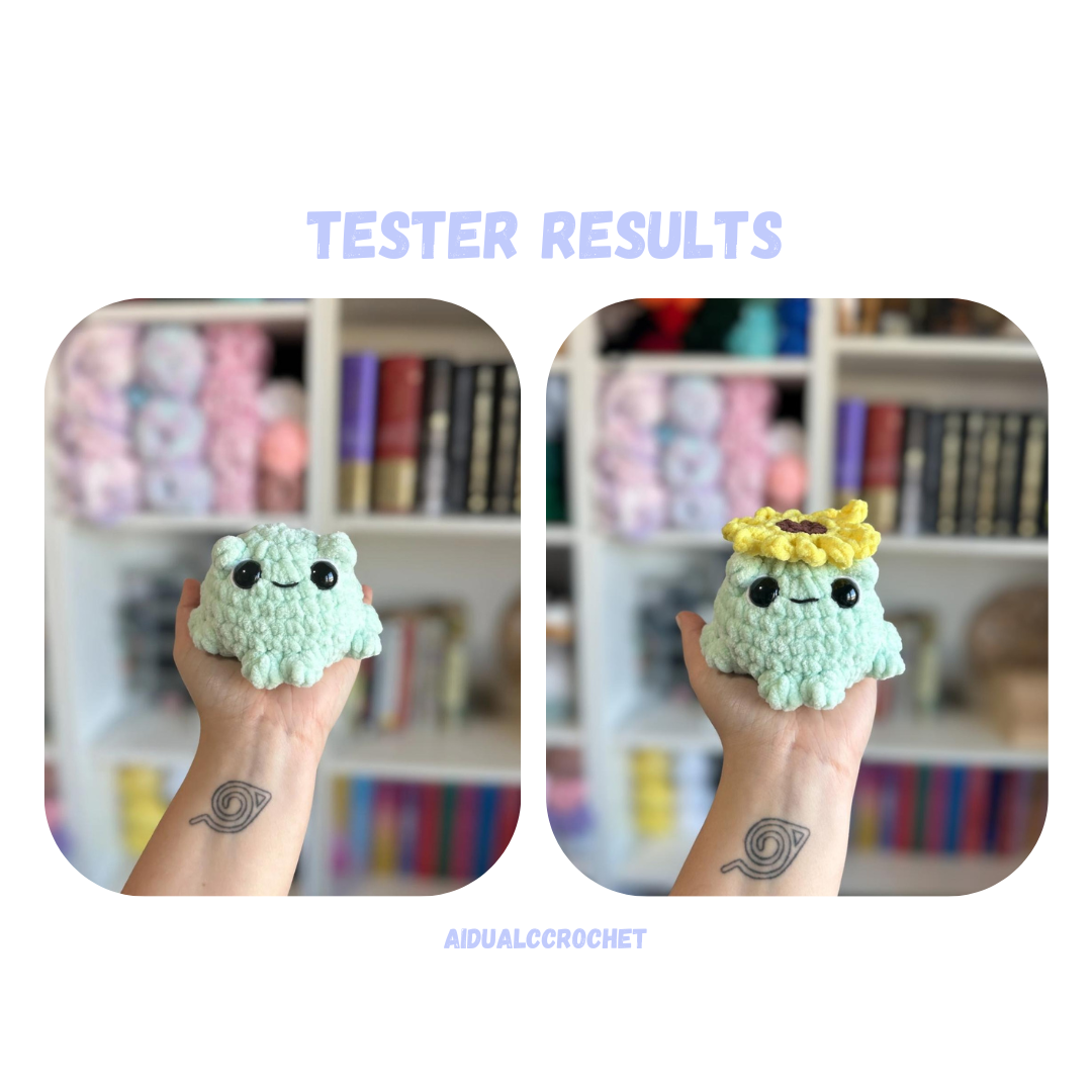 Frog Crochet Pattern 3 Designs NO SEW