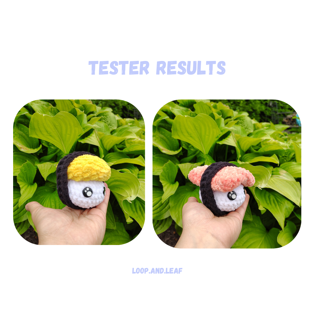 6 in 1 Sushi Pattern No Sew