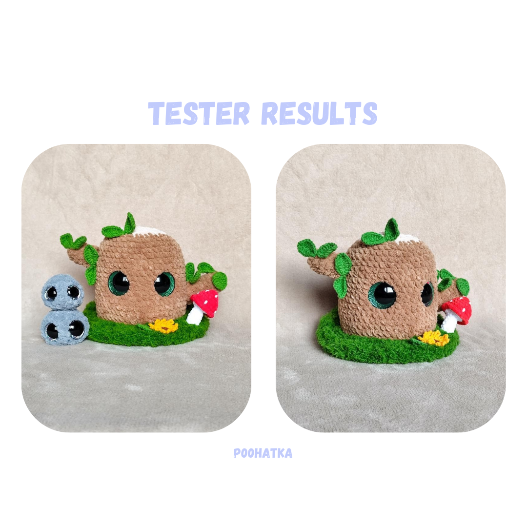 Tree Stump Buddy Crochet Pattern