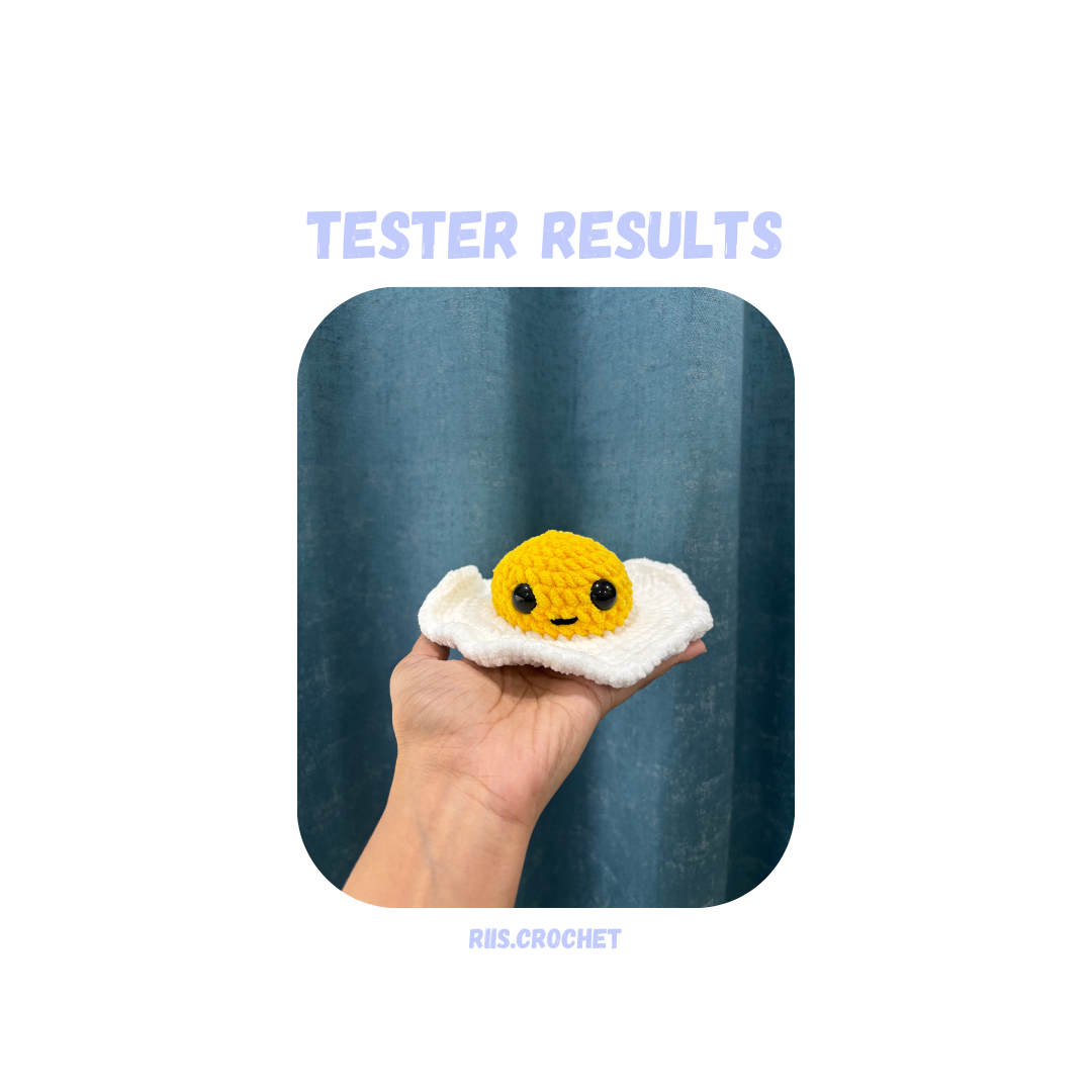 Fried Egg Crochet Pattern No Sew