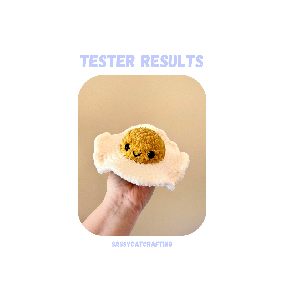 Fried Egg Crochet Pattern No Sew