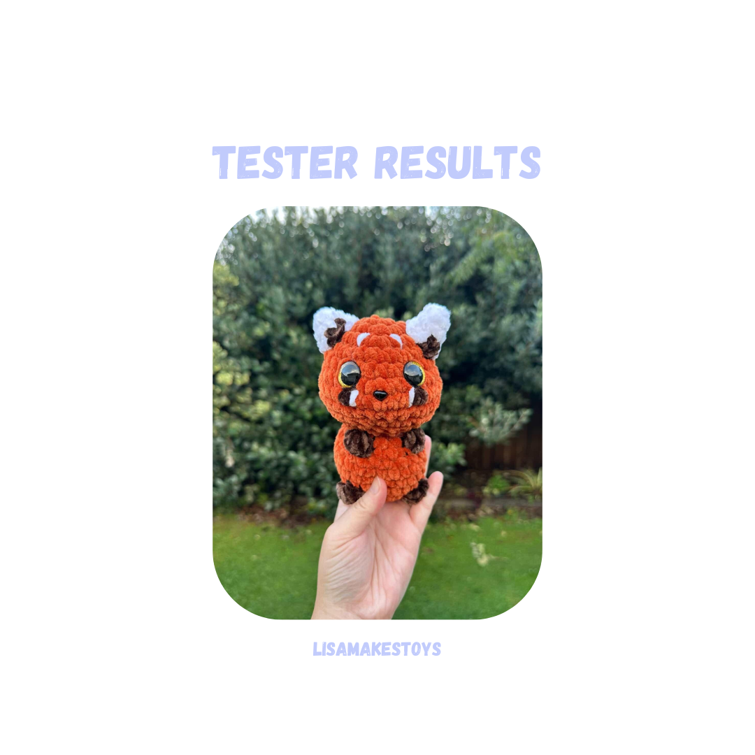 Red Panda Crochet Pattern Low Sew