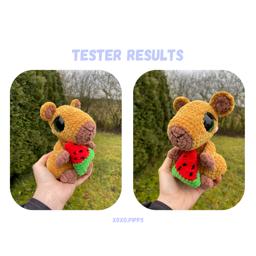 Capybara with Outfits Crochet Pattern