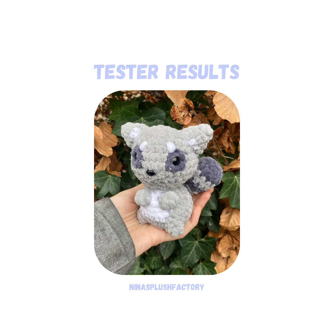 Racoon Crochet Pattern Low Sew