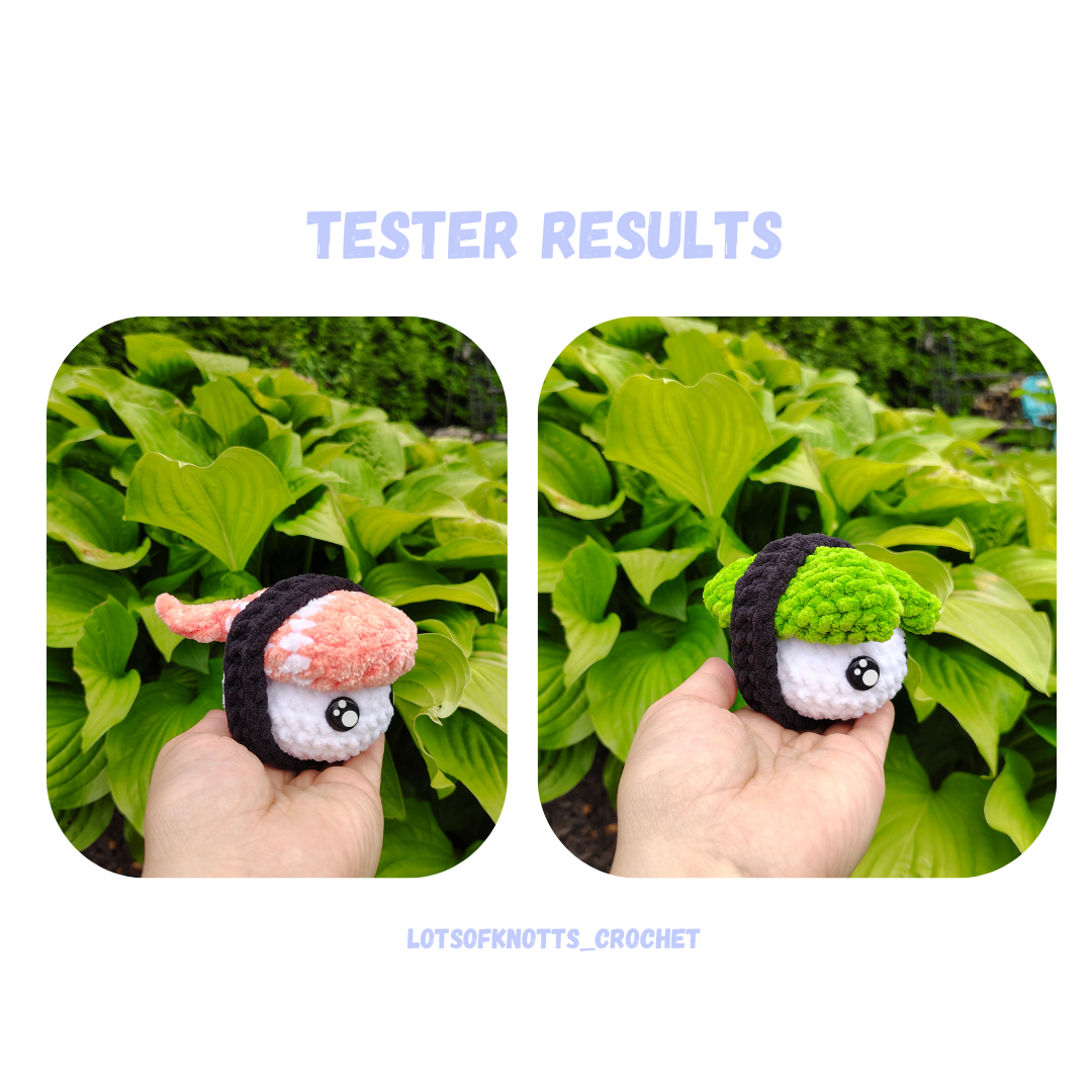 6 in 1 Sushi Pattern No Sew