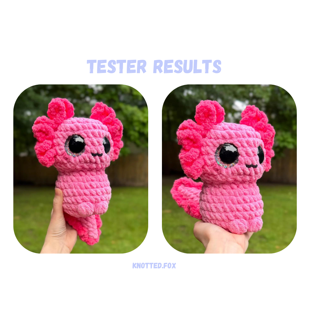 No Sew Axolotl Friend Pattern