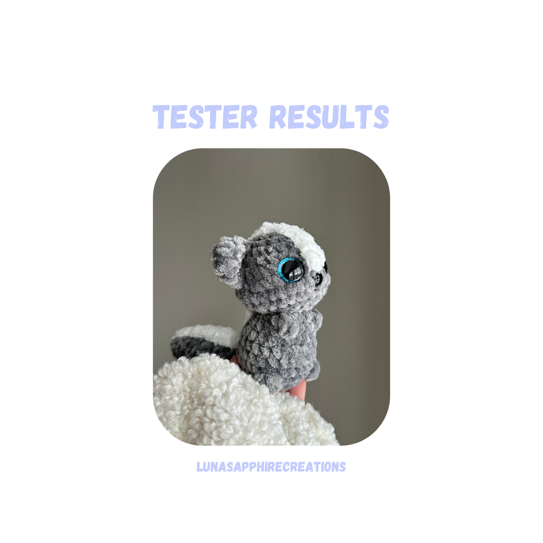 Skunk Crochet Pattern Low Sew