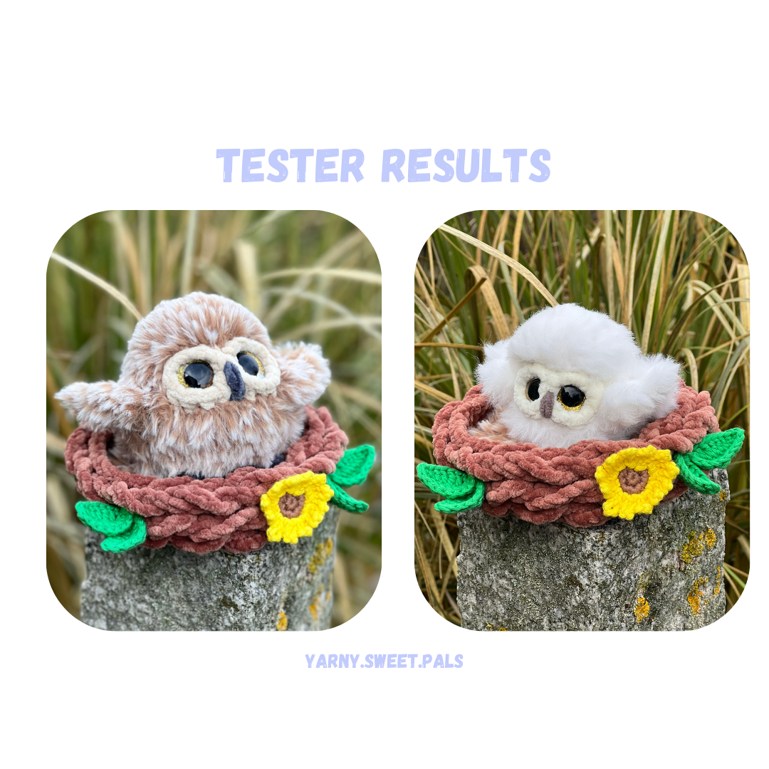 Owl Family Crochet Pattern NO SEW