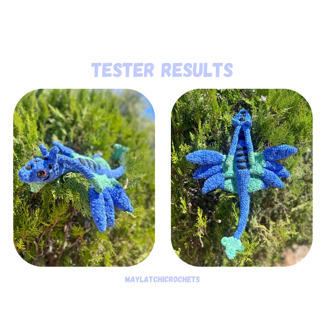 Low Sew Predator Dragon Crochet Pattern