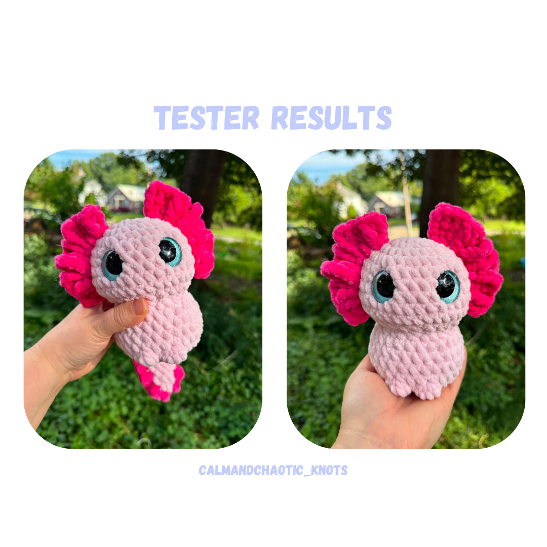 No Sew Axolotl Friend Pattern