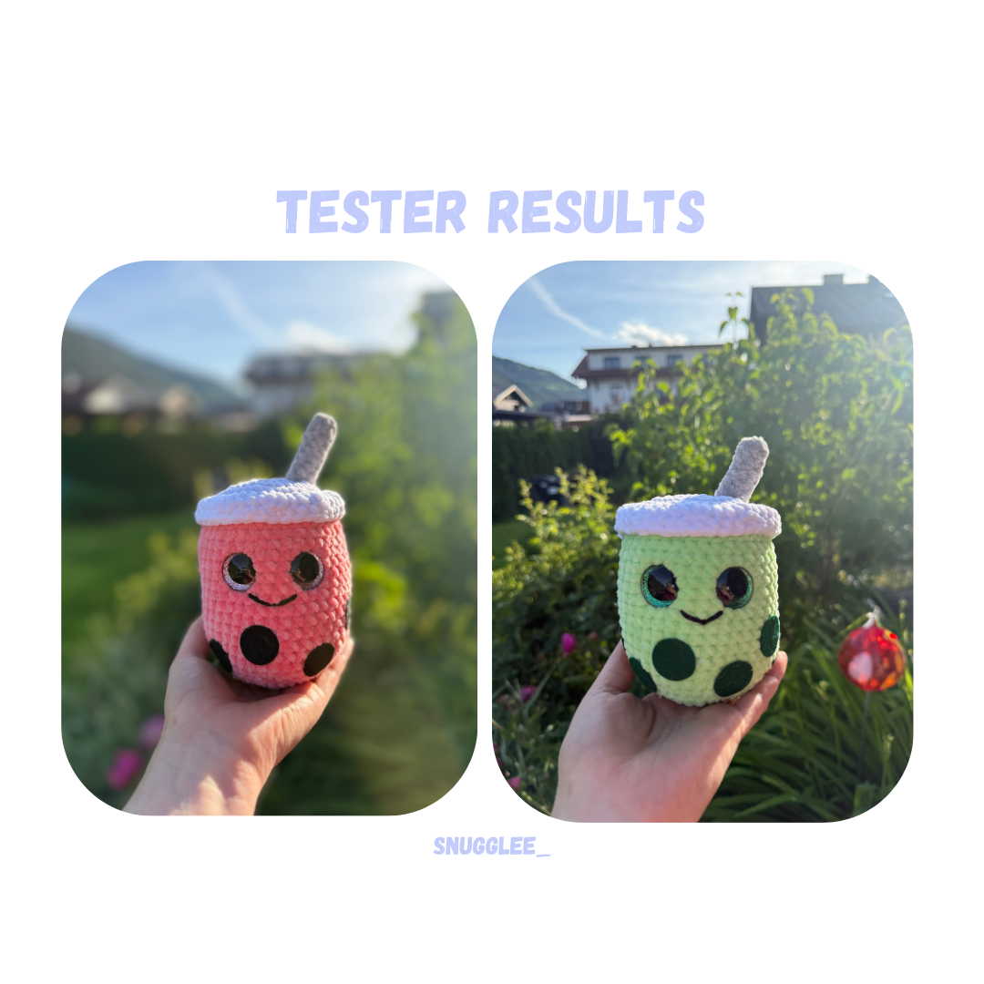 Bubble Tea Crochet Pattern Low Sew