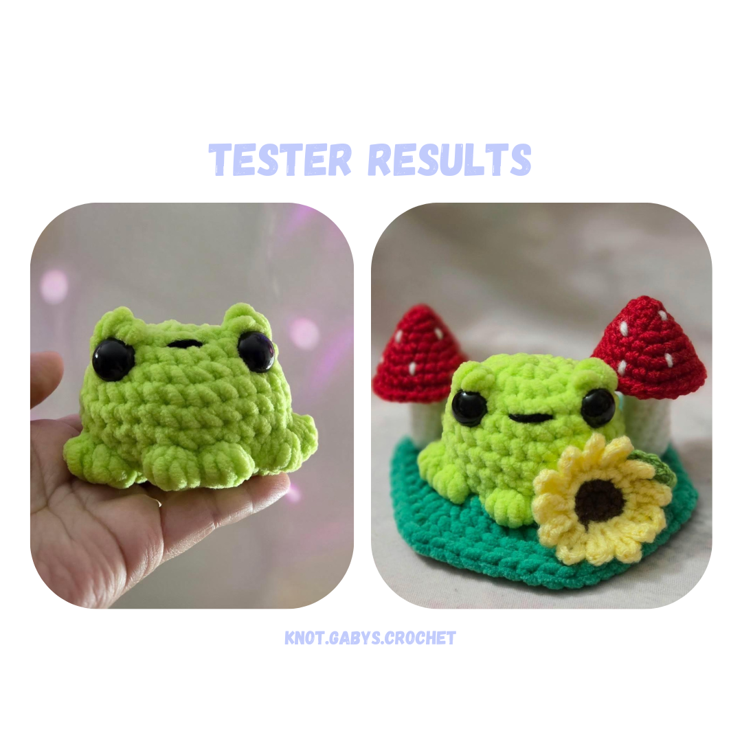 Frog Crochet Pattern 3 Designs NO SEW
