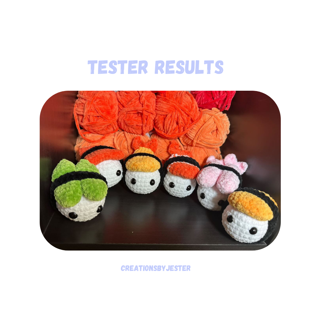 6 in 1 Sushi Pattern No Sew