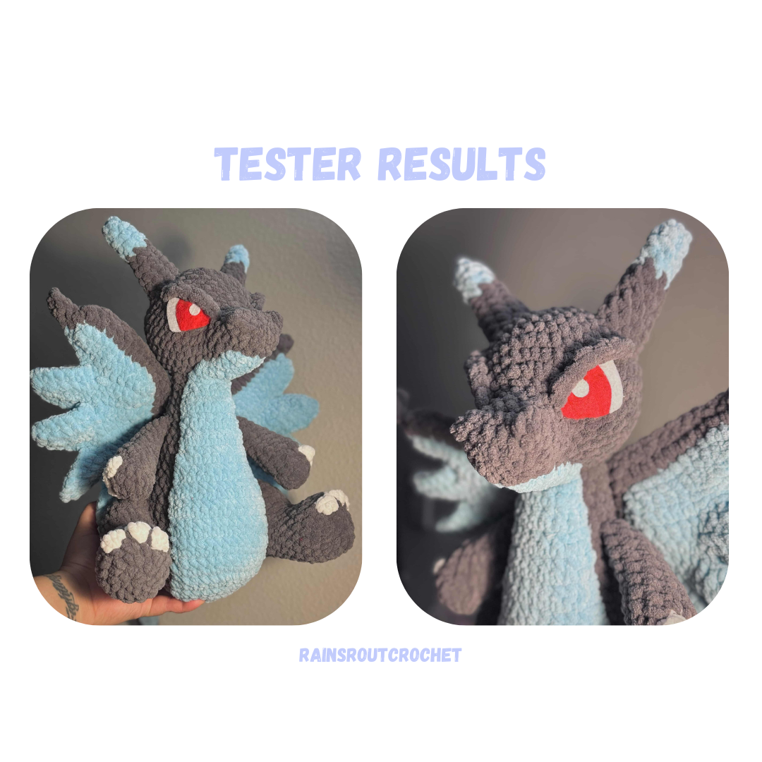 Mega Fire Dragon Crochet Pattern