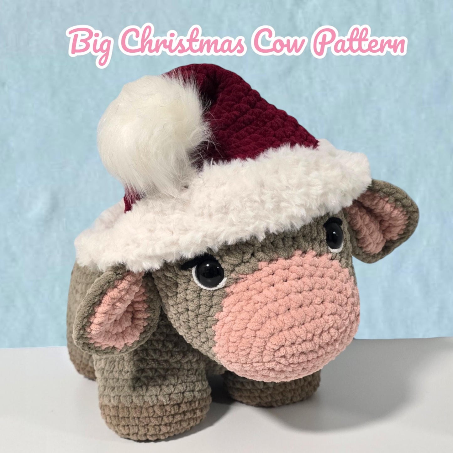 Big Christmas Cow Crochet Pattern