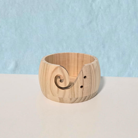 Yarn Bowl Nature Wood