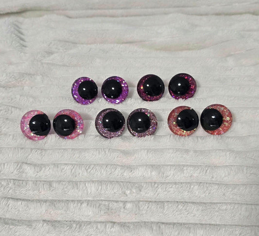 LIMITED ROSE DESIGN Handpainted Safety Eyes Sparkling 20/25/30/35mm Sink Eyes Crocheting Amigurumi Toys