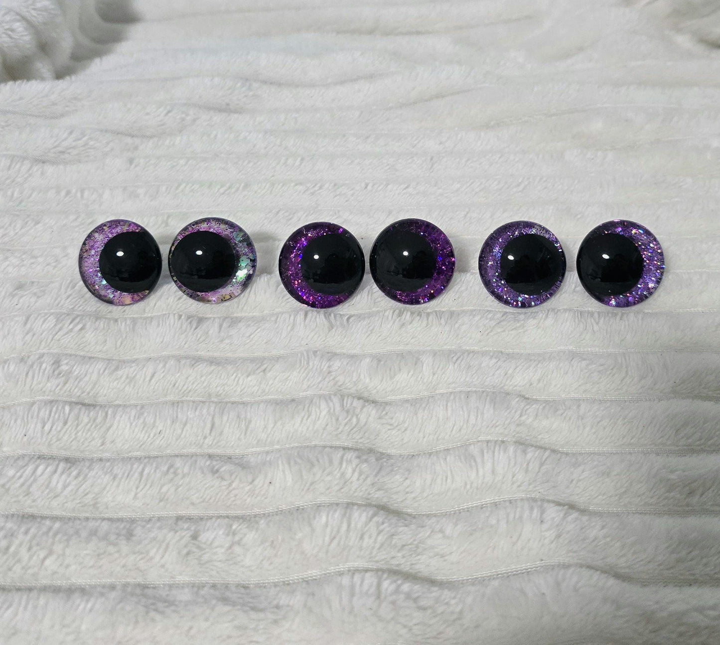 LIMITED LAVENDER DESIGN Handpainted Safety Eyes Sparkling 20/25/30/35mm Sink Eyes Crocheting Amigurumi Toys
