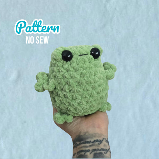 Baby Chubby Frog Crochet Pattern NO SEW