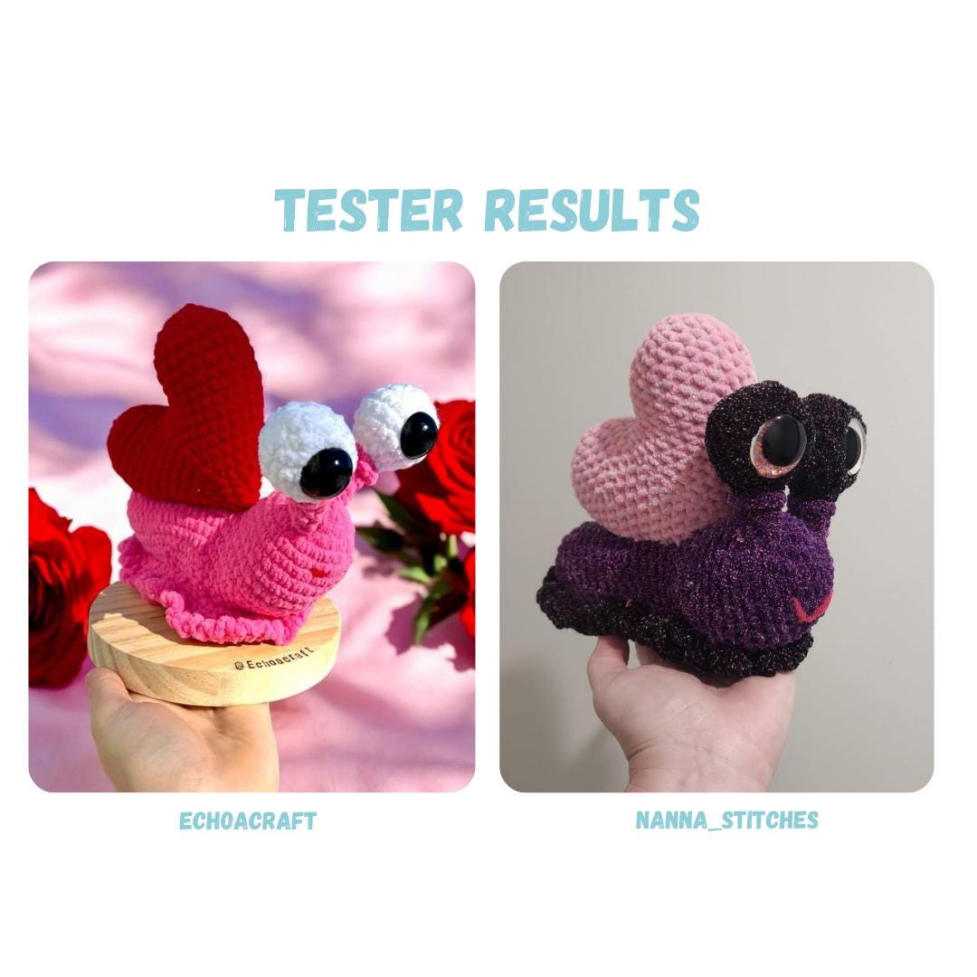 Valentine Snail Crochet Pattern