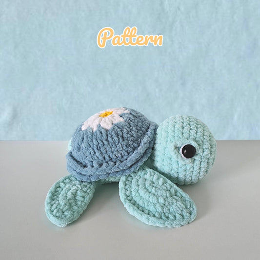 Baby Granny Square Turtle Crochet Pattern LOW SEW