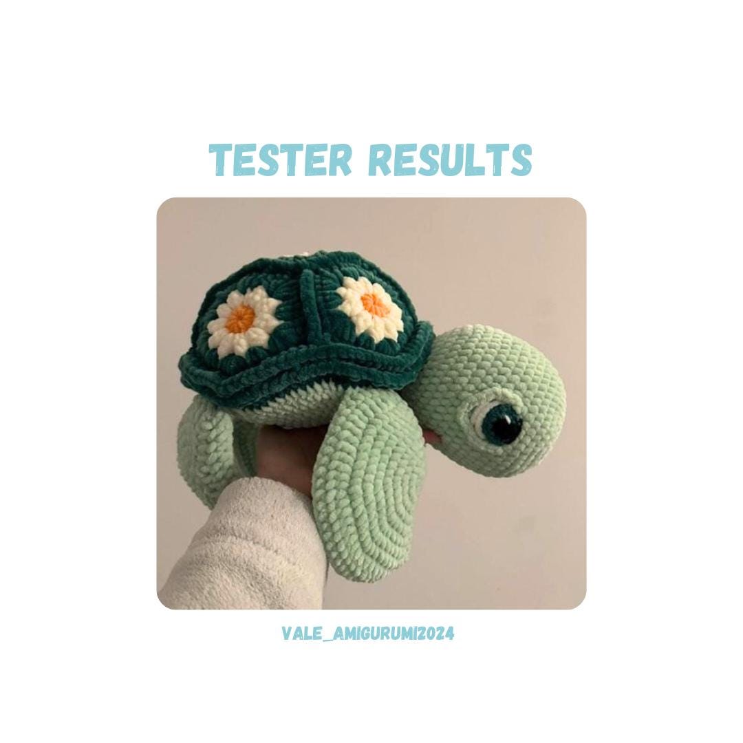 Big Granny Square Turtle Crochet Pattern