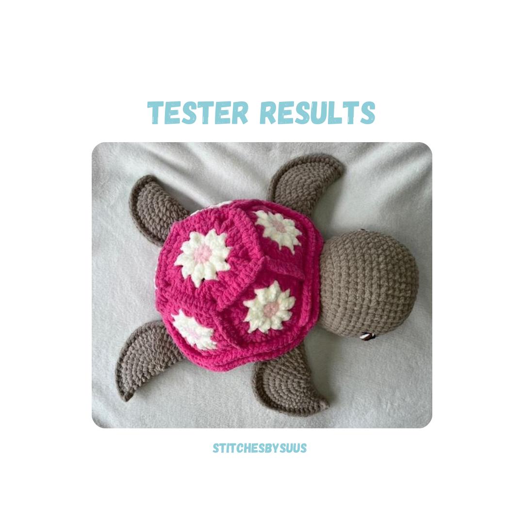 Big Granny Square Turtle Crochet Pattern