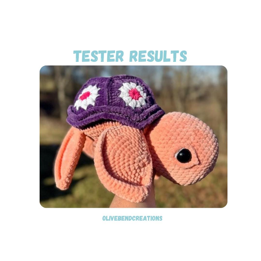 Big Granny Square Turtle Crochet Pattern