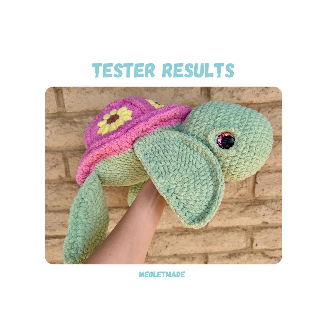 Big Granny Square Turtle Crochet Pattern