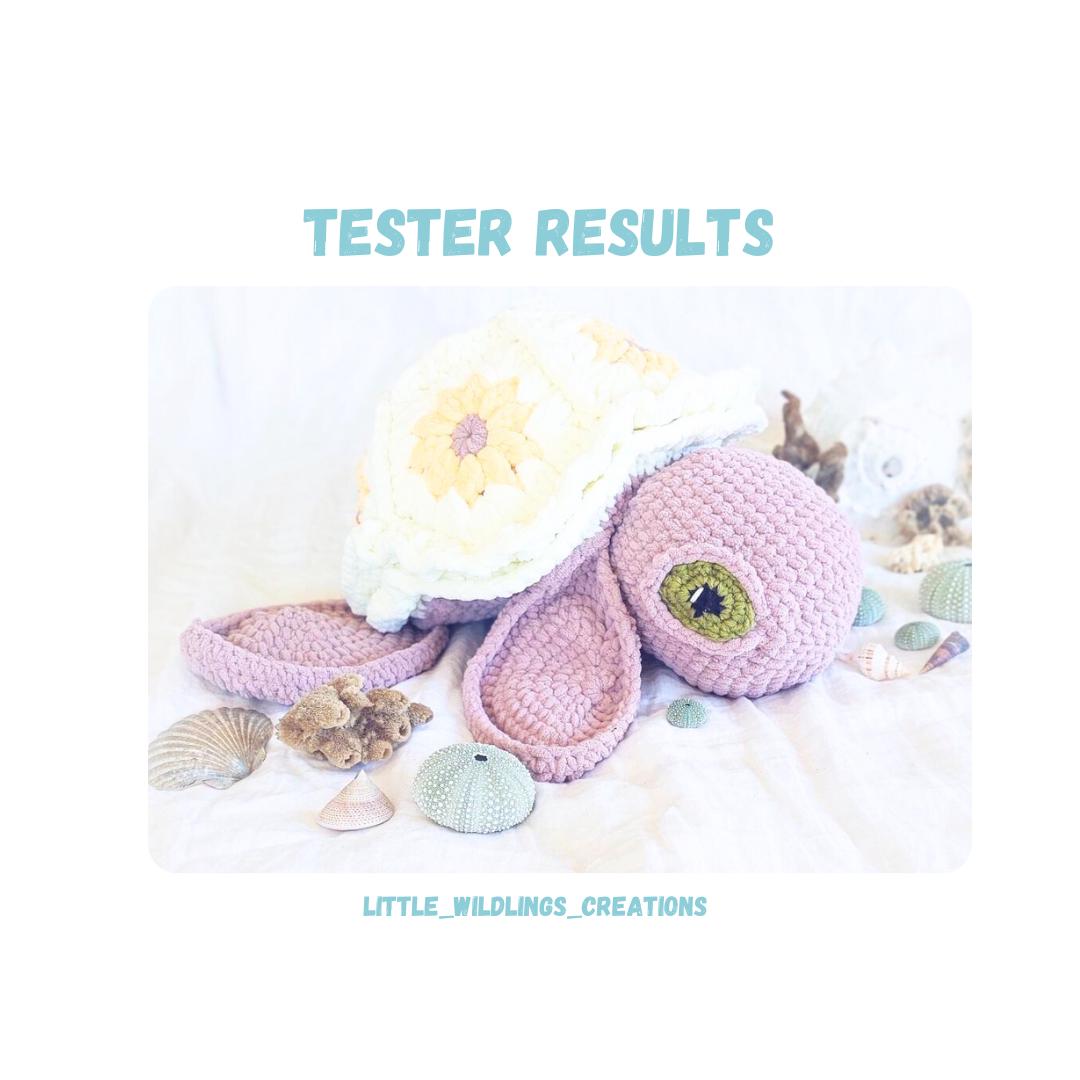 Big Granny Square Turtle Crochet Pattern