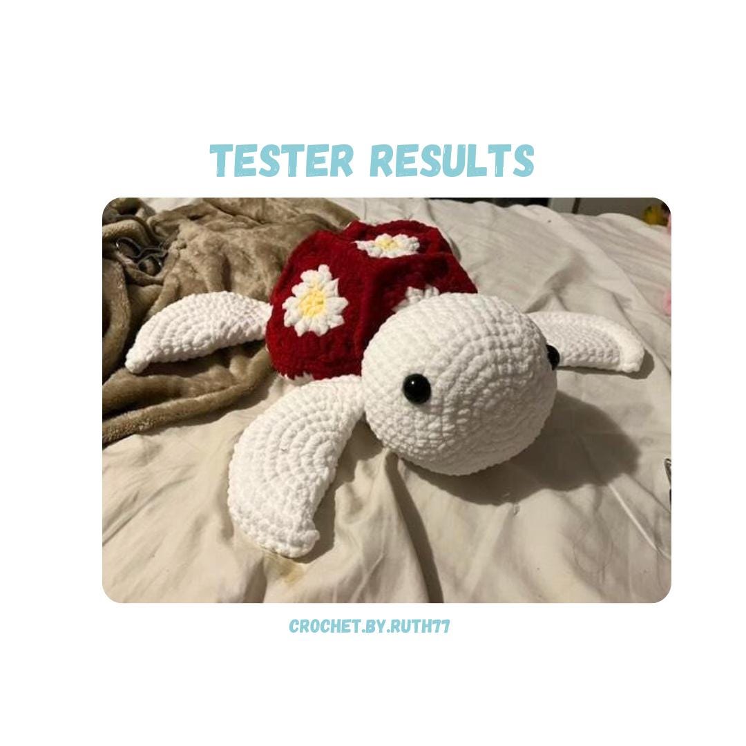 Big Granny Square Turtle Crochet Pattern