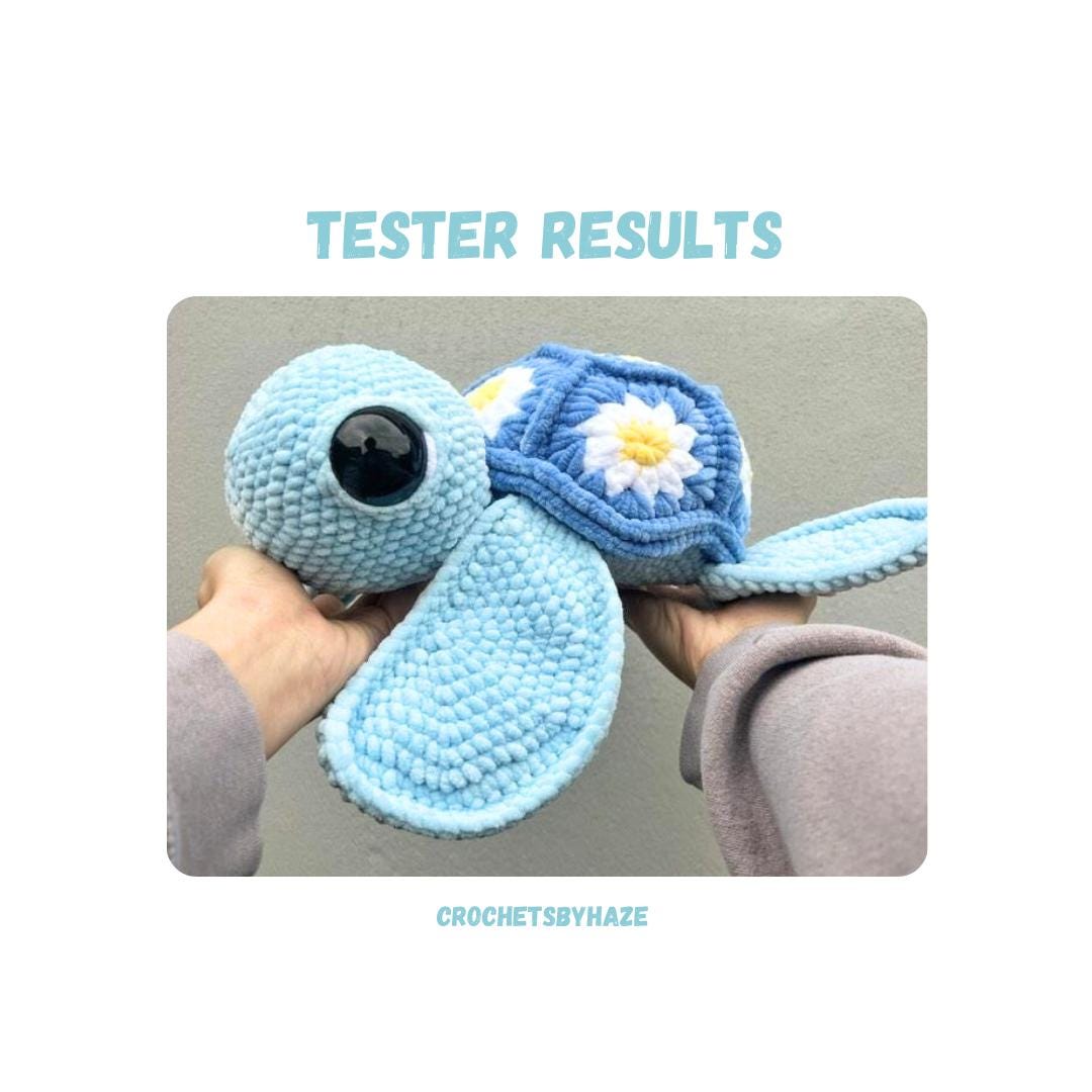 Big Granny Square Turtle Crochet Pattern