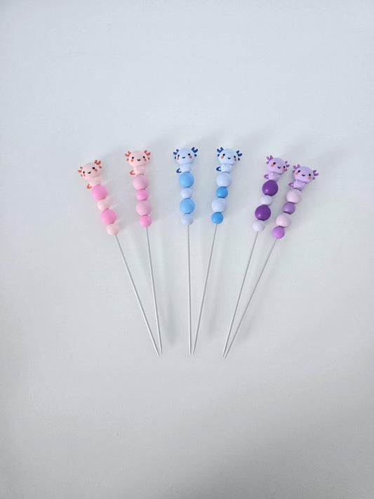 Sewing Sticks Crochet Needles Axolotl