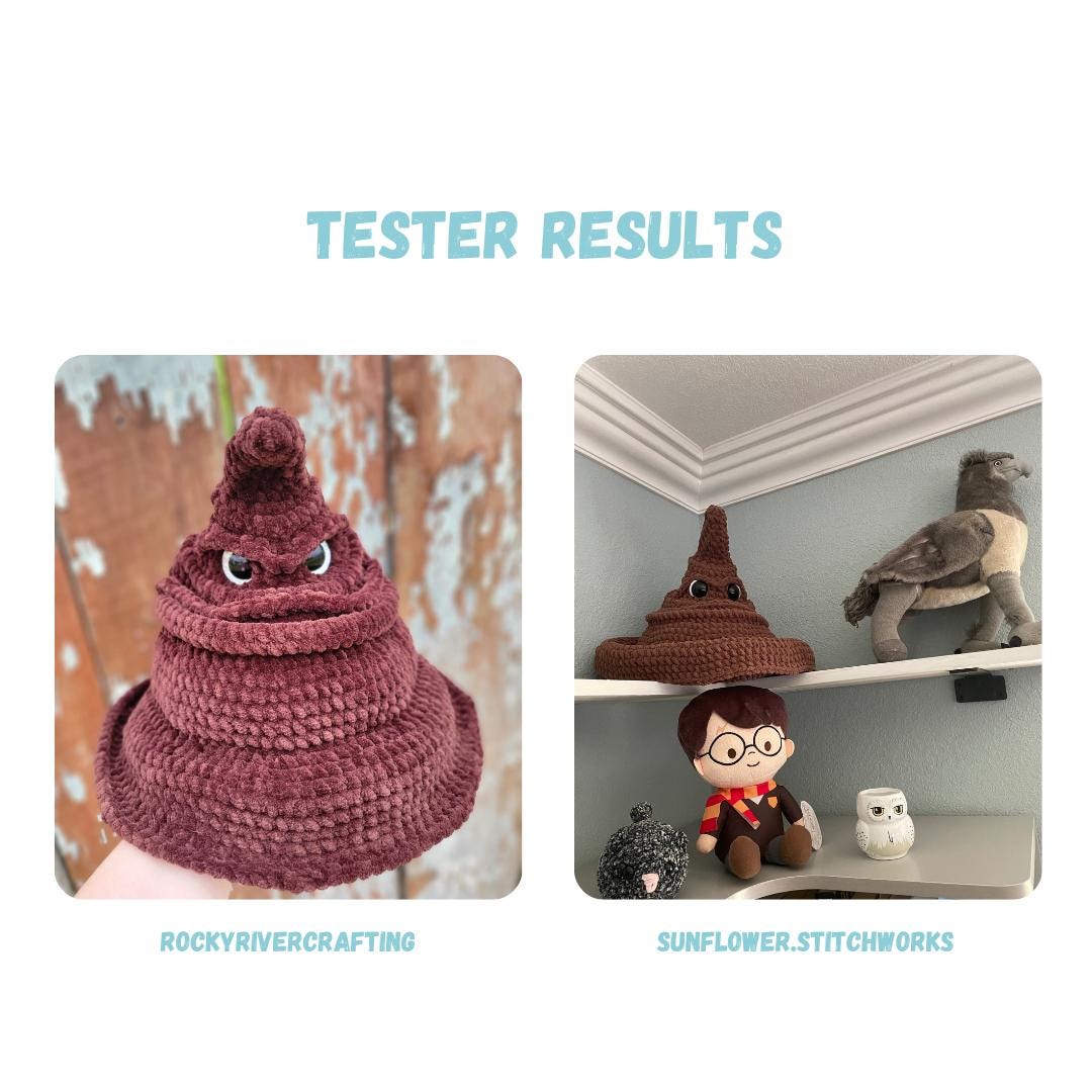 Sorting Hat Wizard Hat Crochet Pattern
