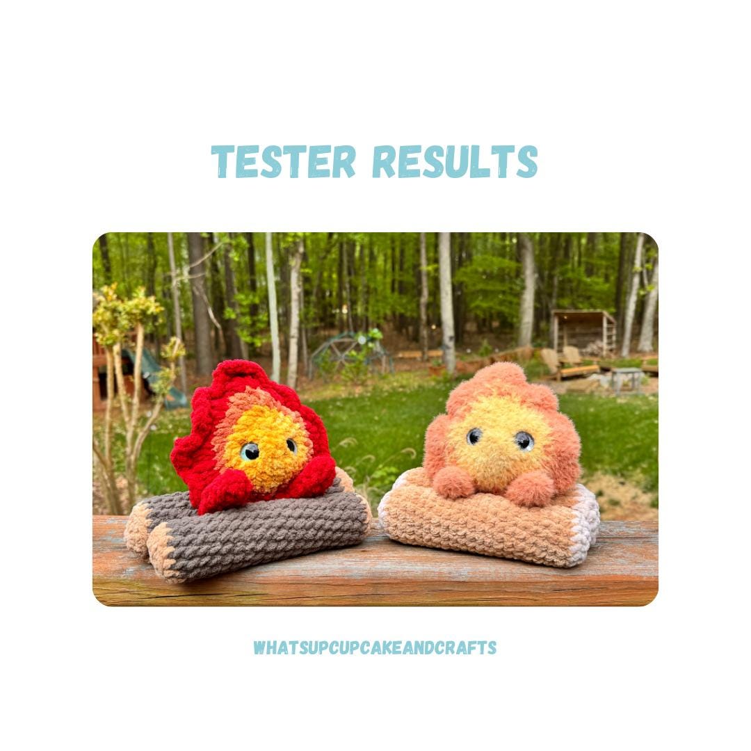 BUNDLE Big & Small Fire Demon Crochet Pattern