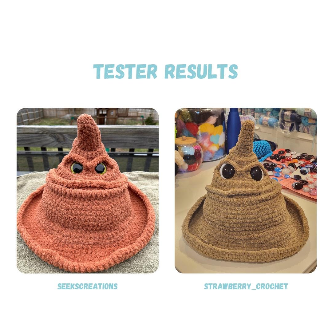 Sorting Hat Wizard Hat Crochet Pattern