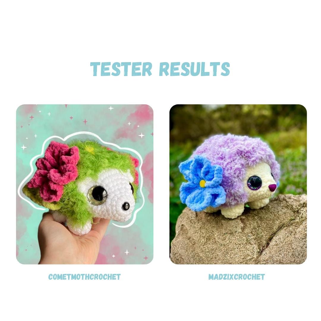 Flower Hedgehog Crochet Pattern